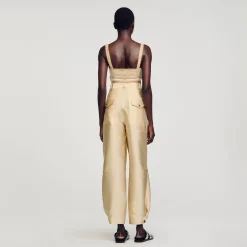 Pantalon Cargo Satiné
