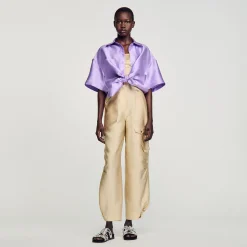 Pantalon Cargo Satiné