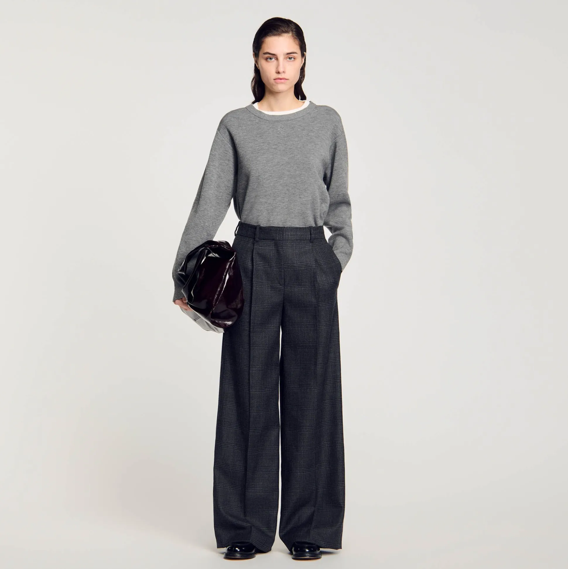 Pantalon De Costume à Carreaux