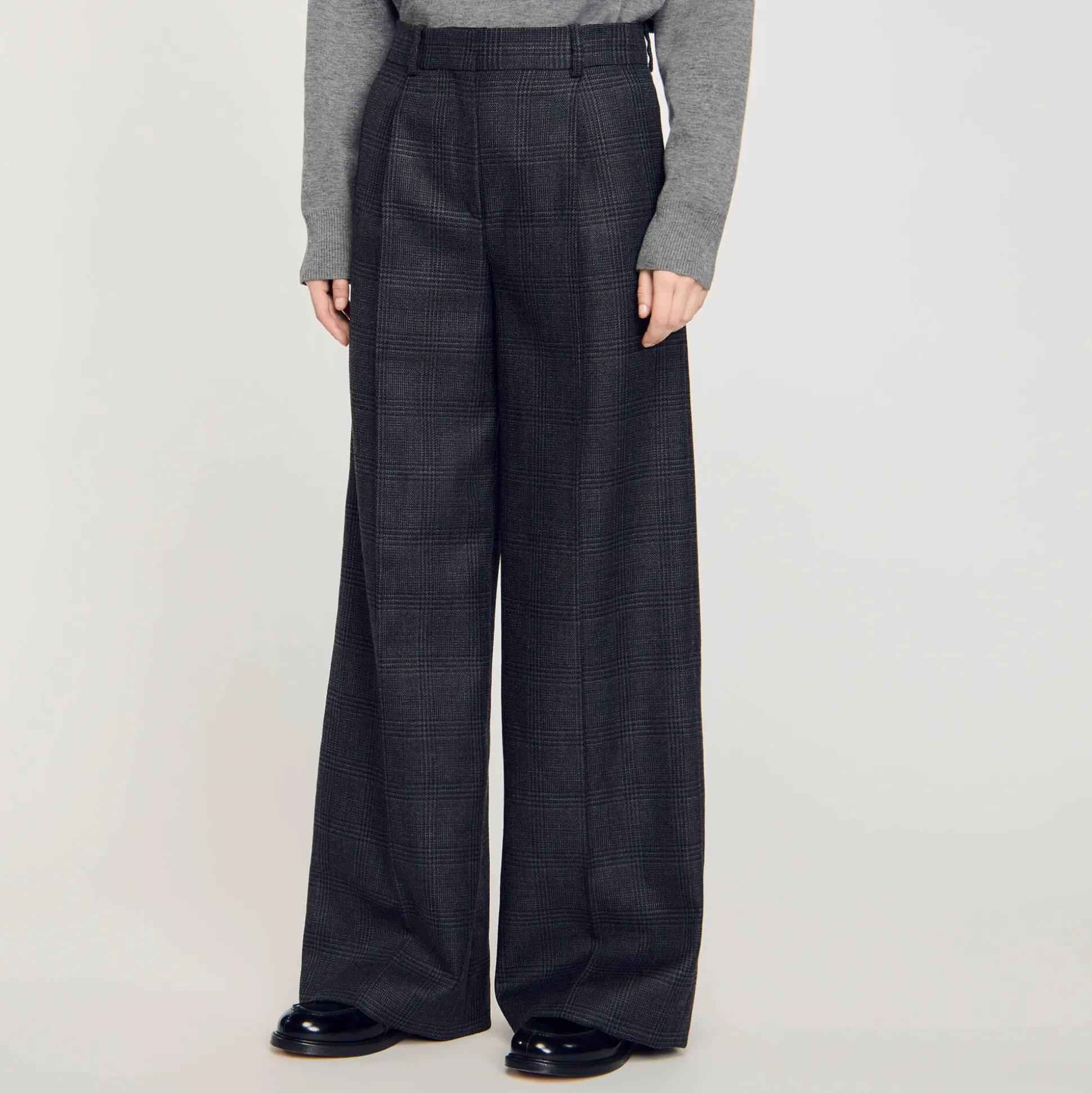 Pantalon De Costume à Carreaux