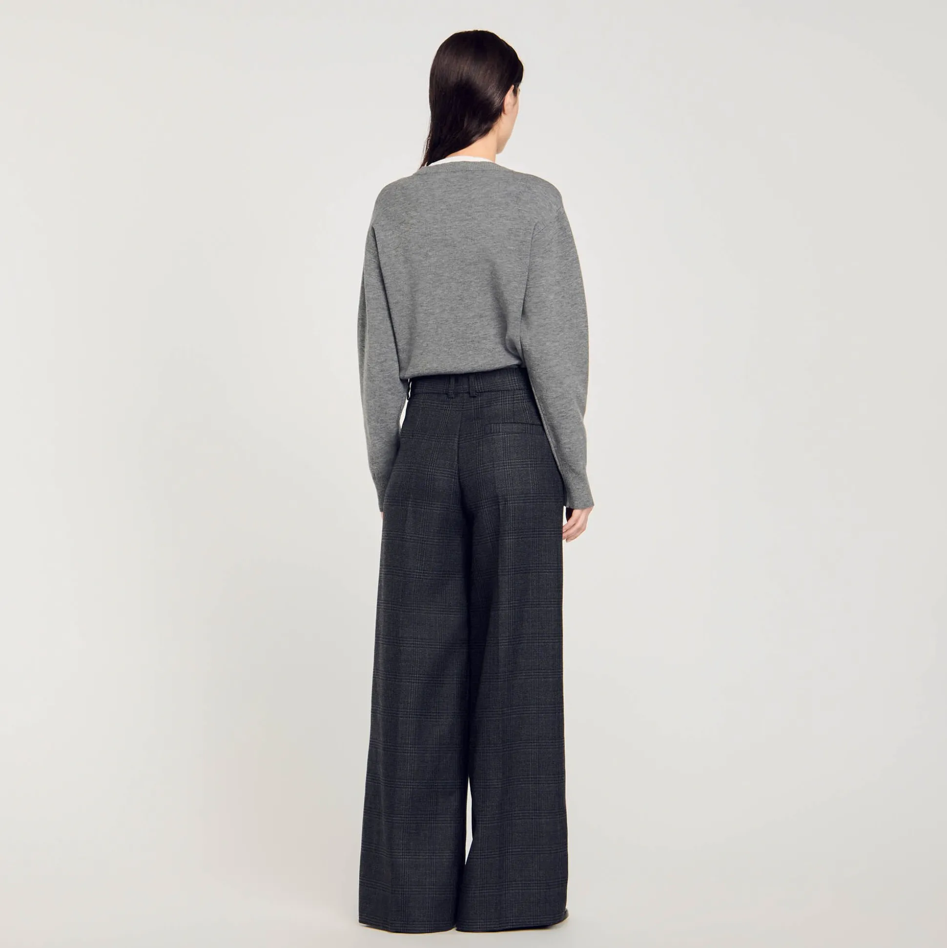 Pantalon De Costume à Carreaux