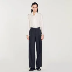 Pantalon De Costume En Laine
