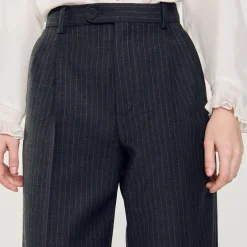 Pantalon De Costume En Laine