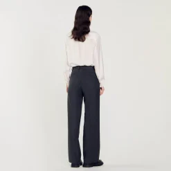 Pantalon De Costume En Laine