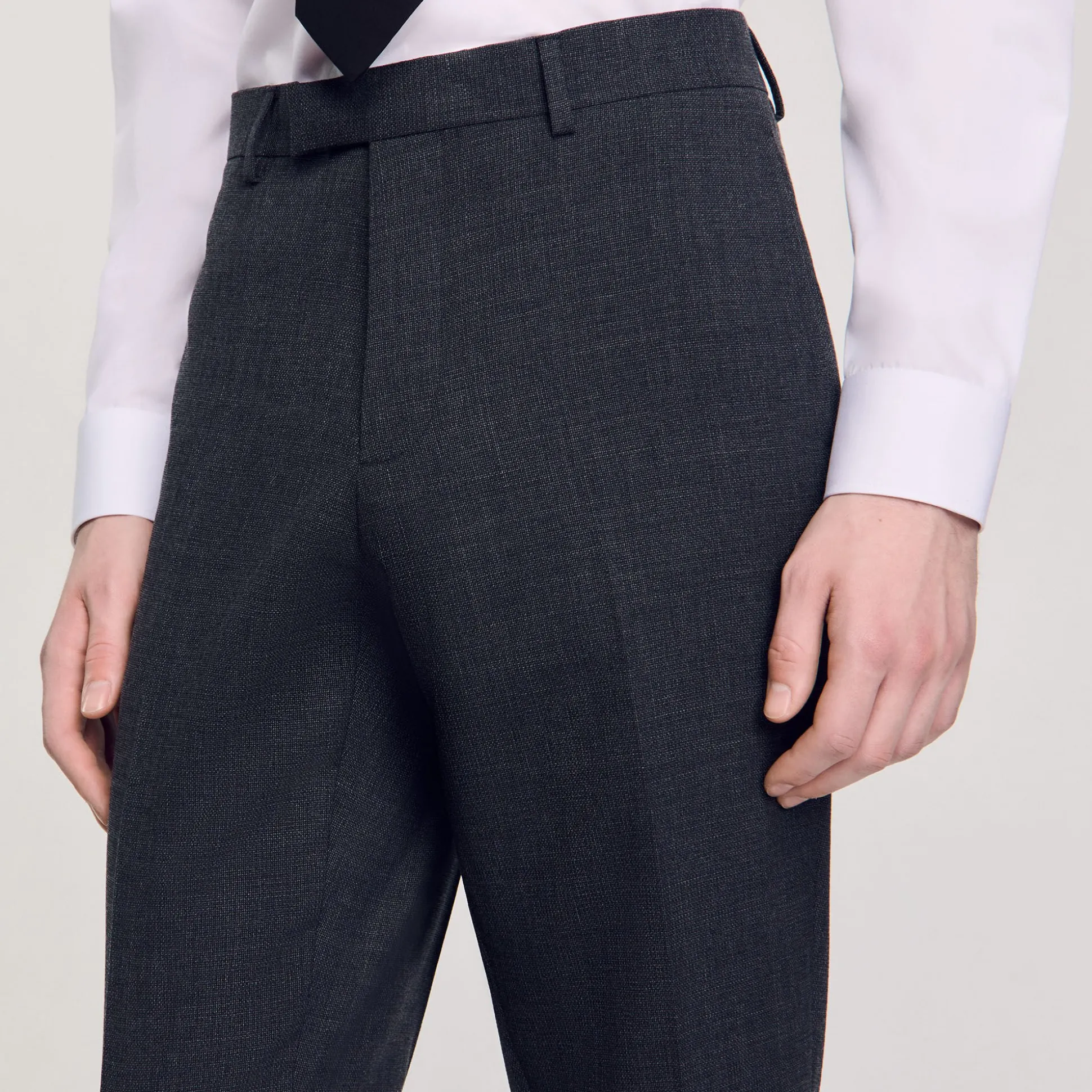 Pantalon De Costume En Laine