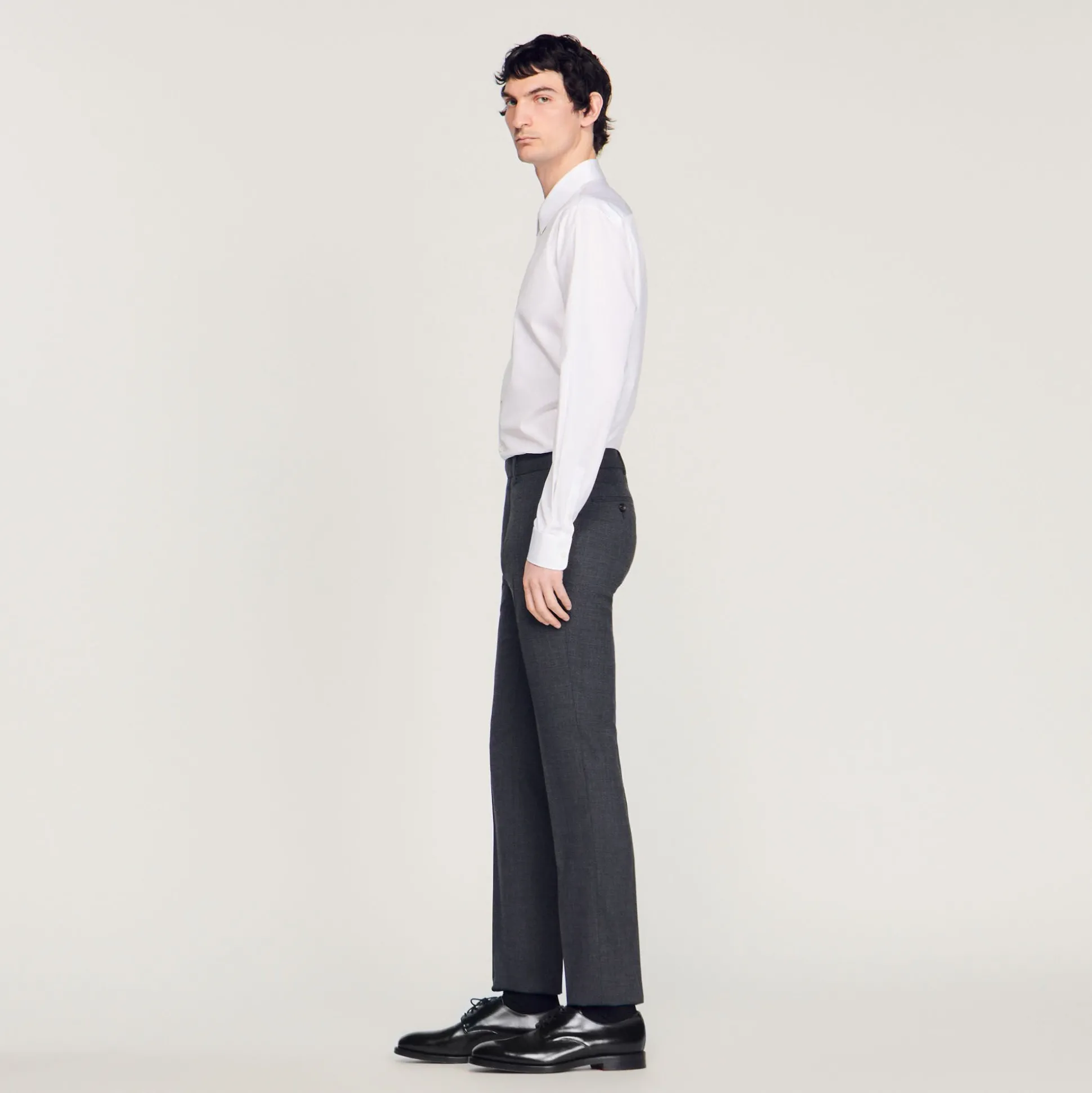 Pantalon De Costume En Laine