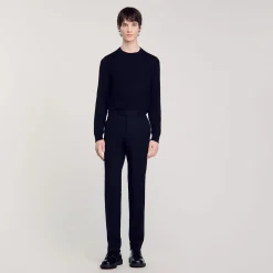 Pantalon De Costume En Laine