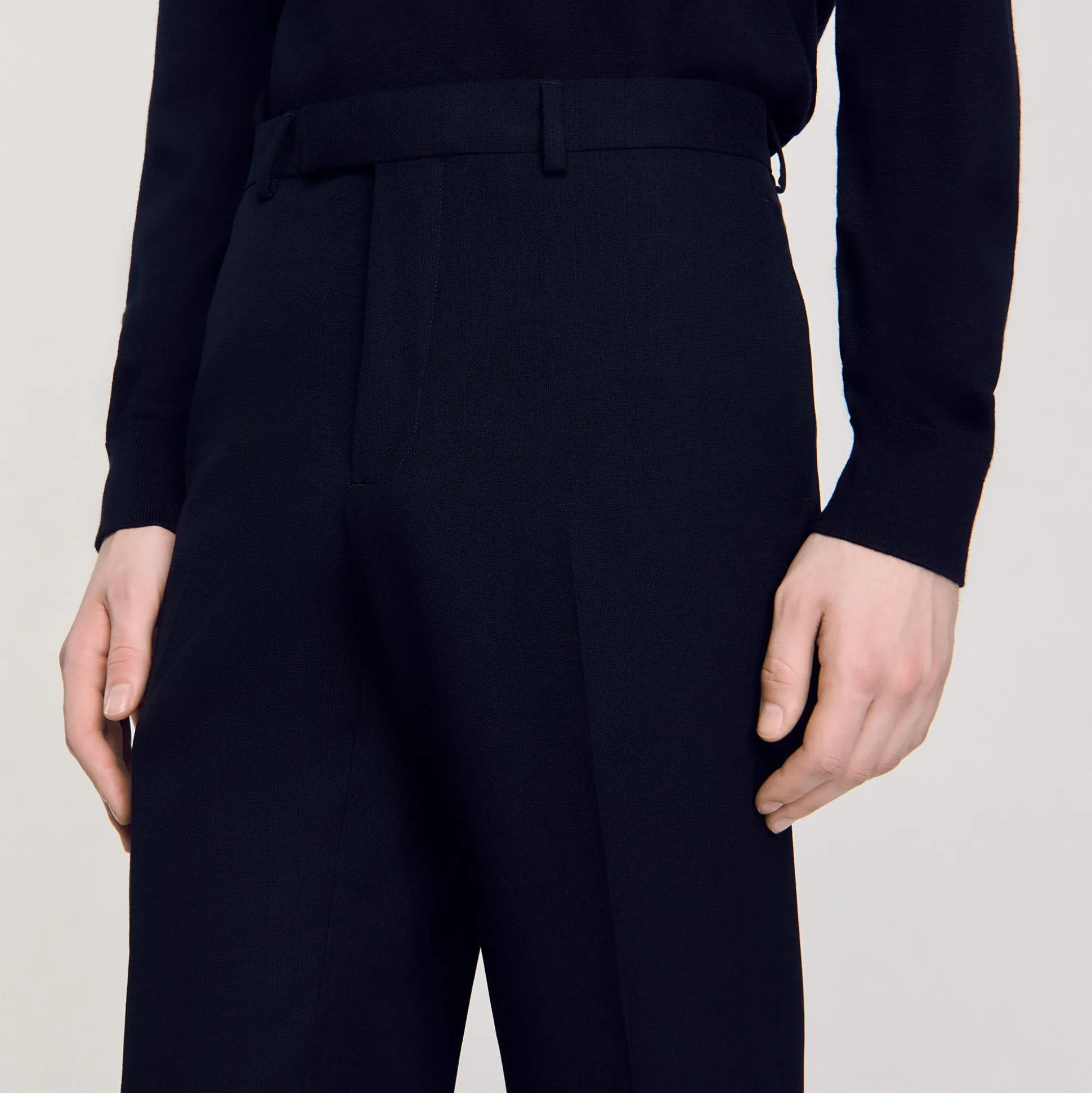 Pantalon De Costume En Laine