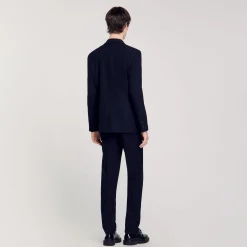 Pantalon De Costume En Laine
