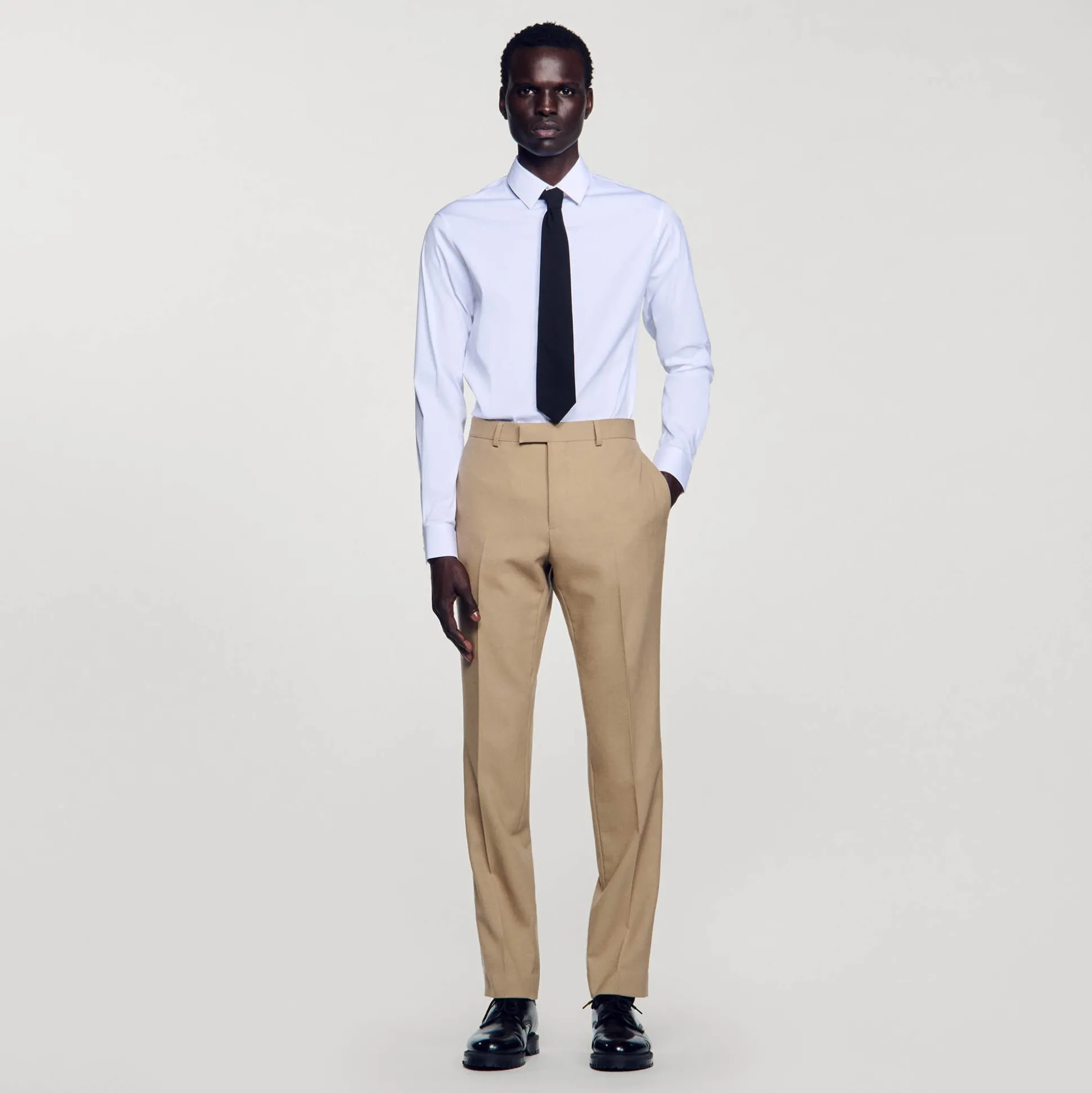 Pantalon De Costume En Laine