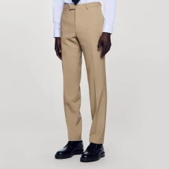 Pantalon De Costume En Laine
