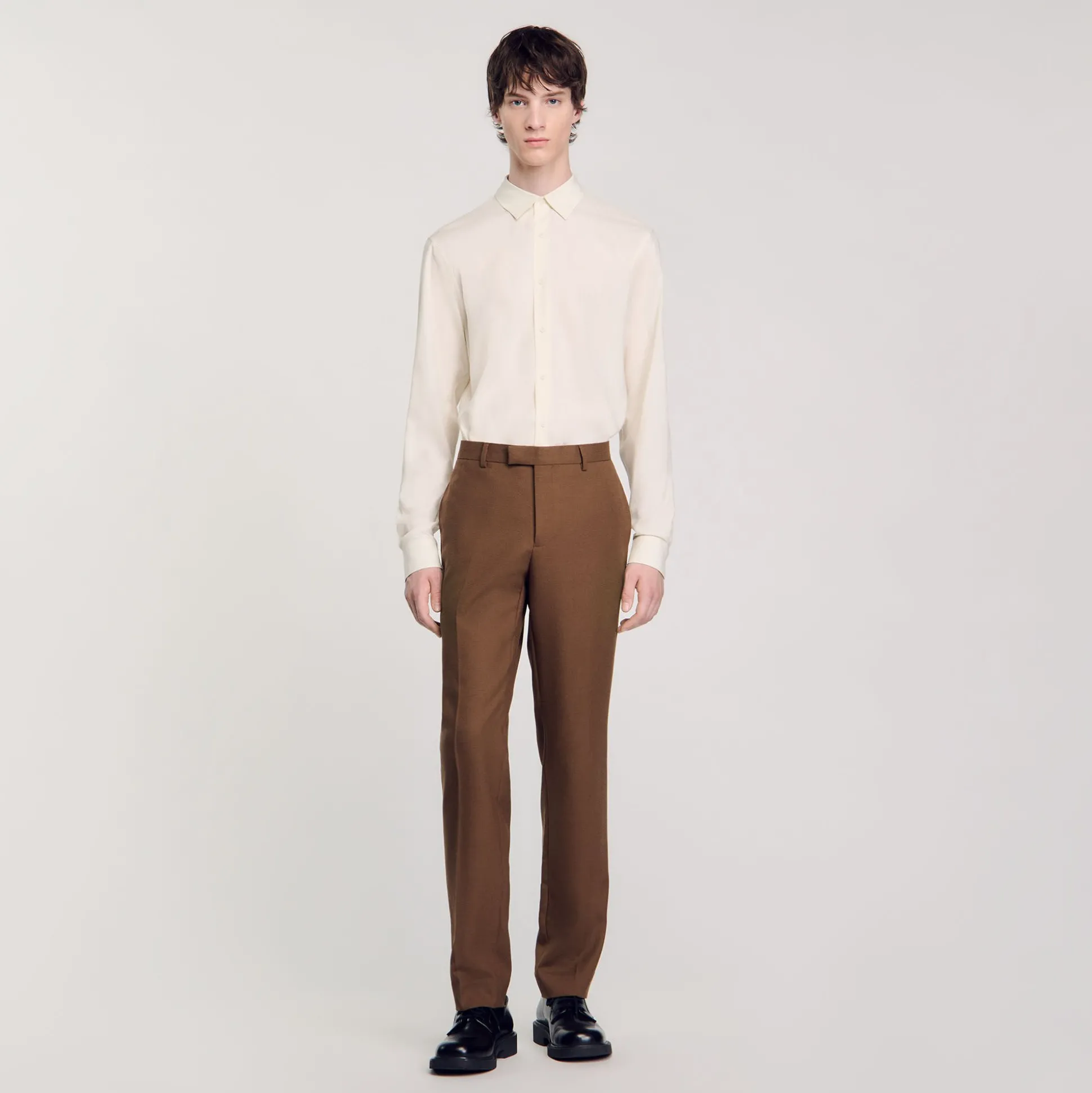 Pantalon De Costume En Laine