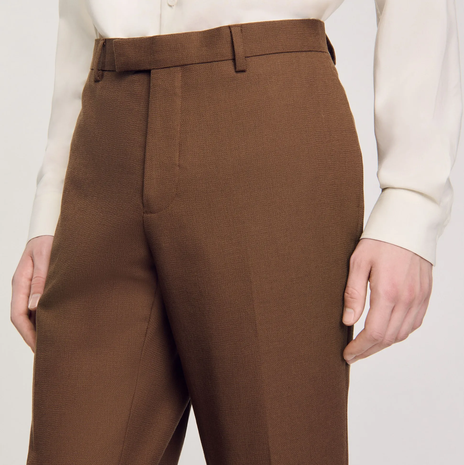 Pantalon De Costume En Laine