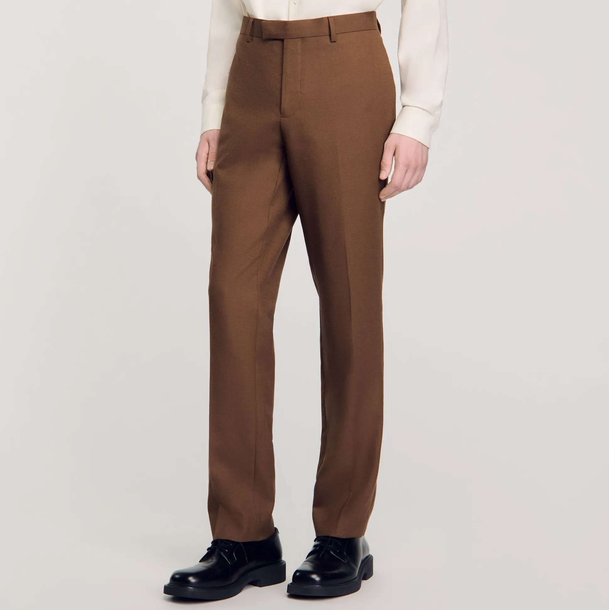 Pantalon De Costume En Laine