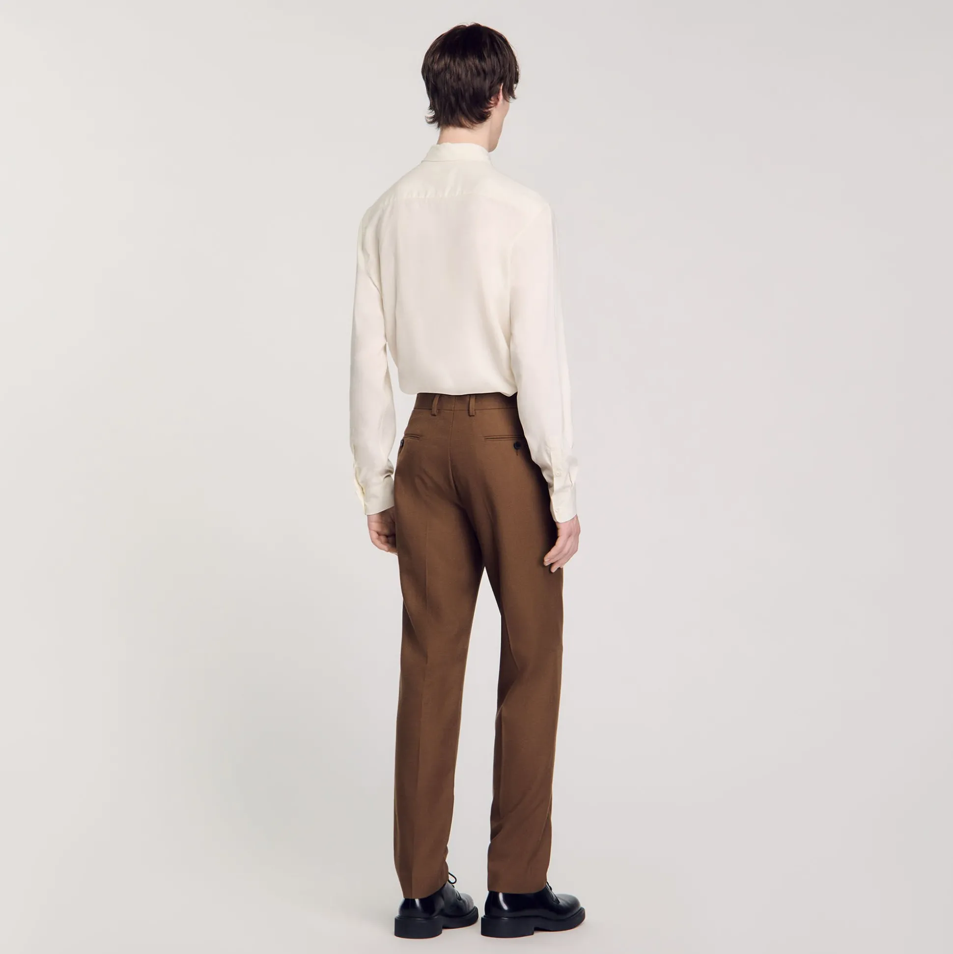 Pantalon De Costume En Laine