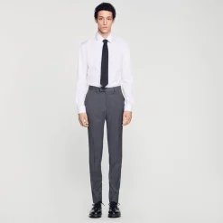 Pantalon De Costume En Laine