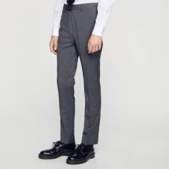 Pantalon De Costume En Laine