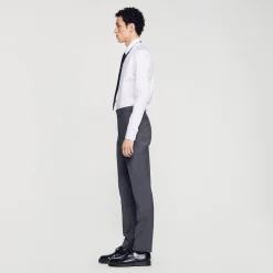 Pantalon De Costume En Laine