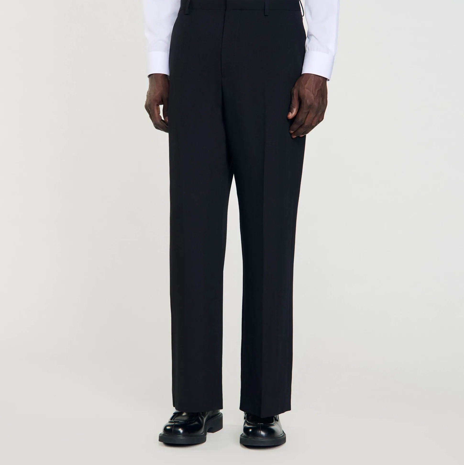 Pantalon De Costume En Laine