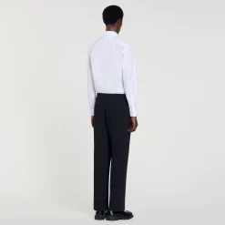 Pantalon De Costume En Laine