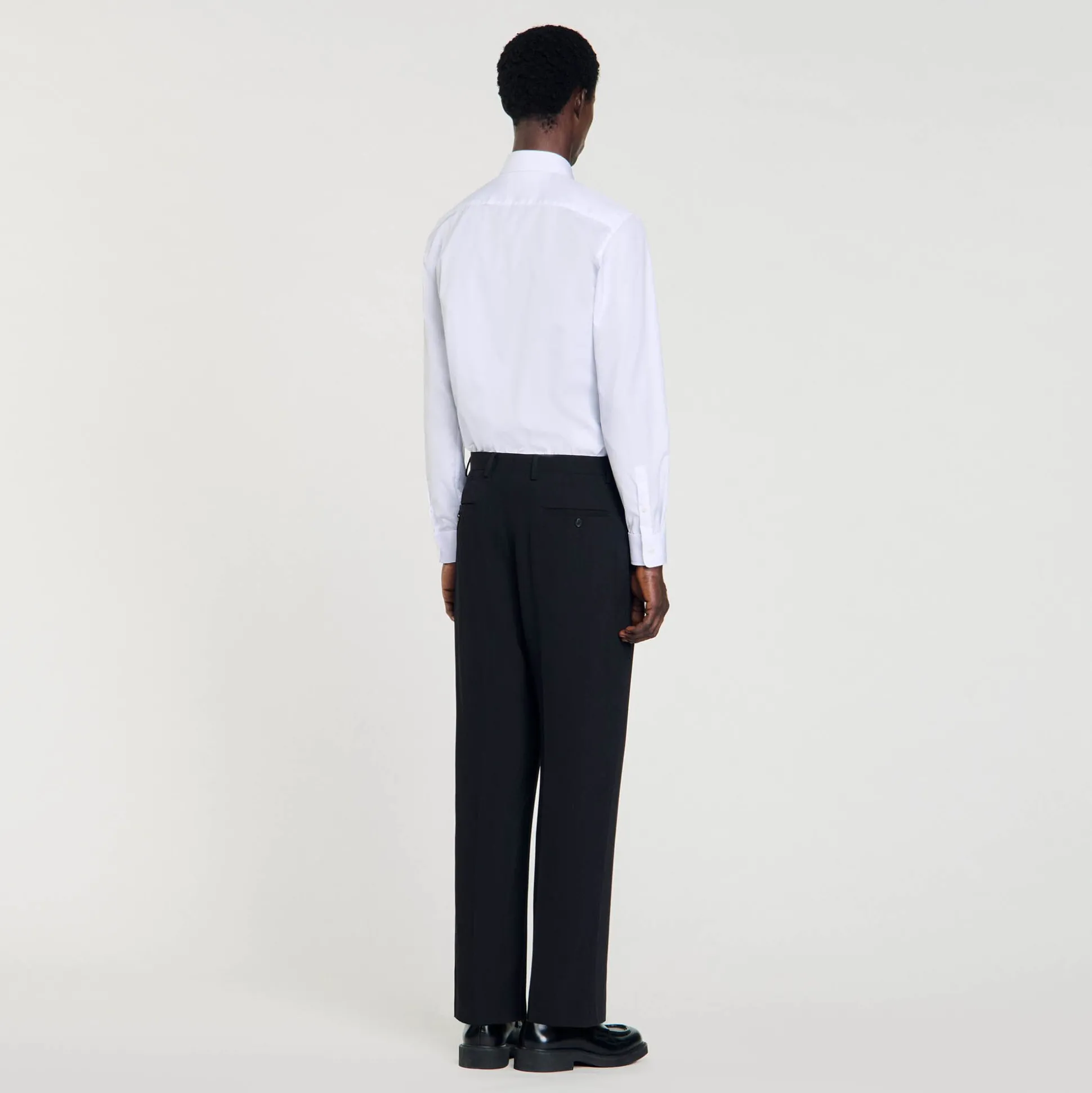 Pantalon De Costume En Laine