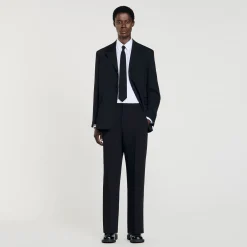 Pantalon De Costume En Laine