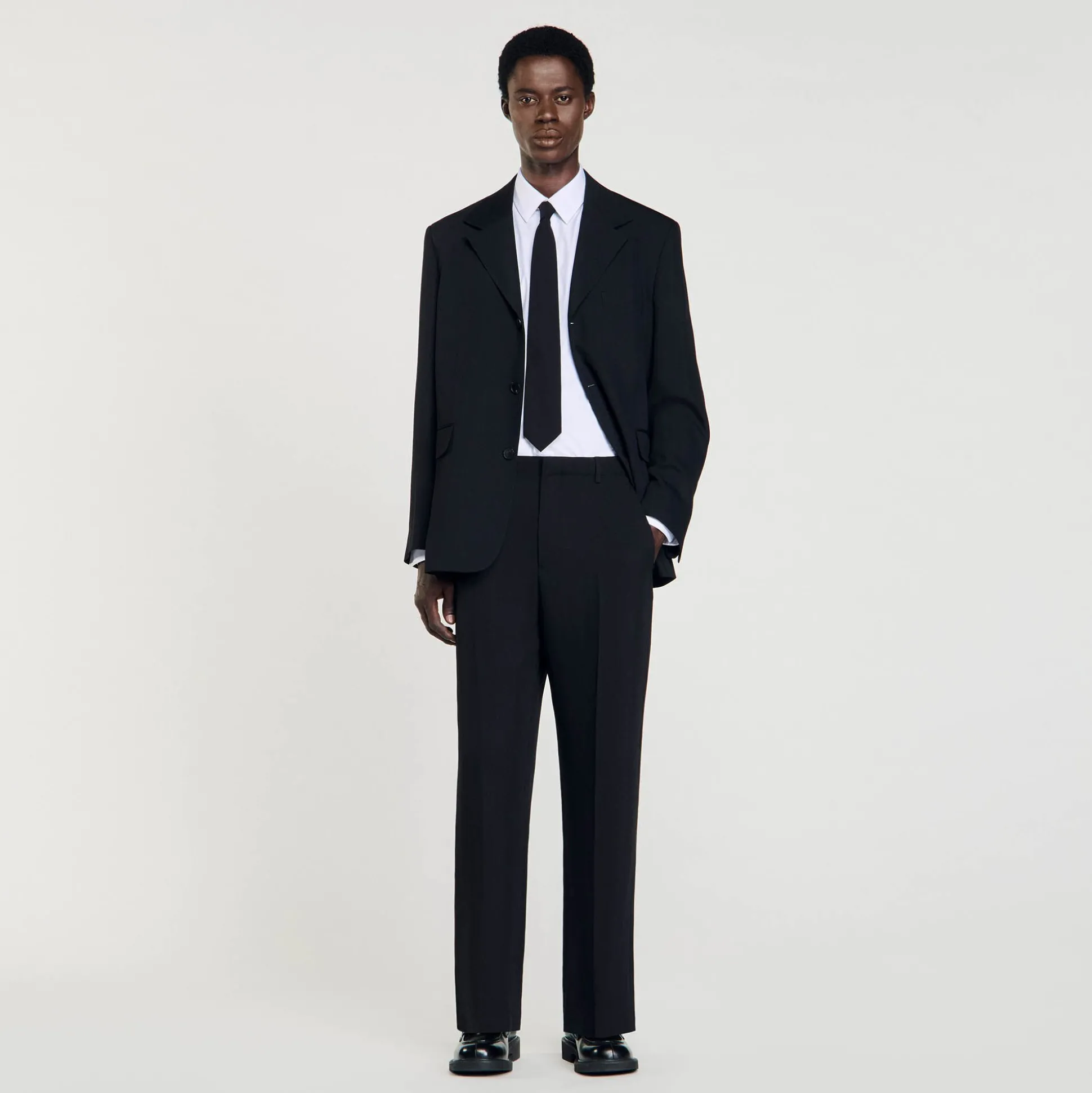 Pantalon De Costume En Laine