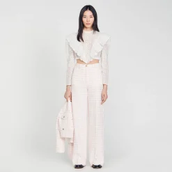 Pantalon De Costume En Tweed