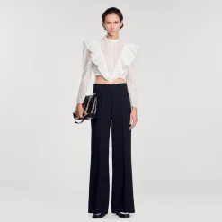 Pantalon De Costume Large à Rayures