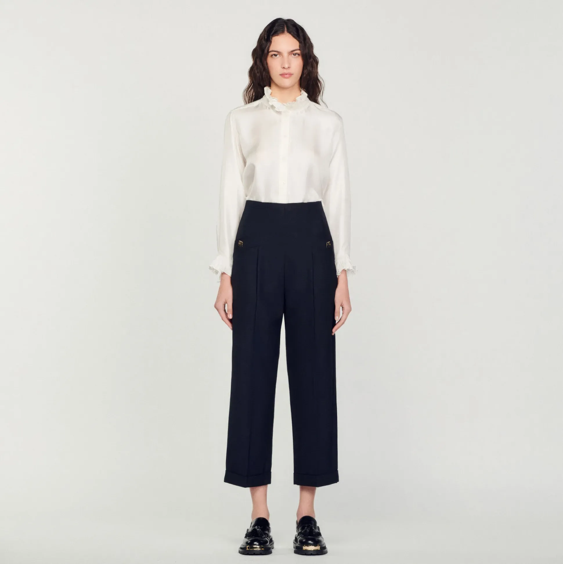 Pantalon De Costume Taille Haute