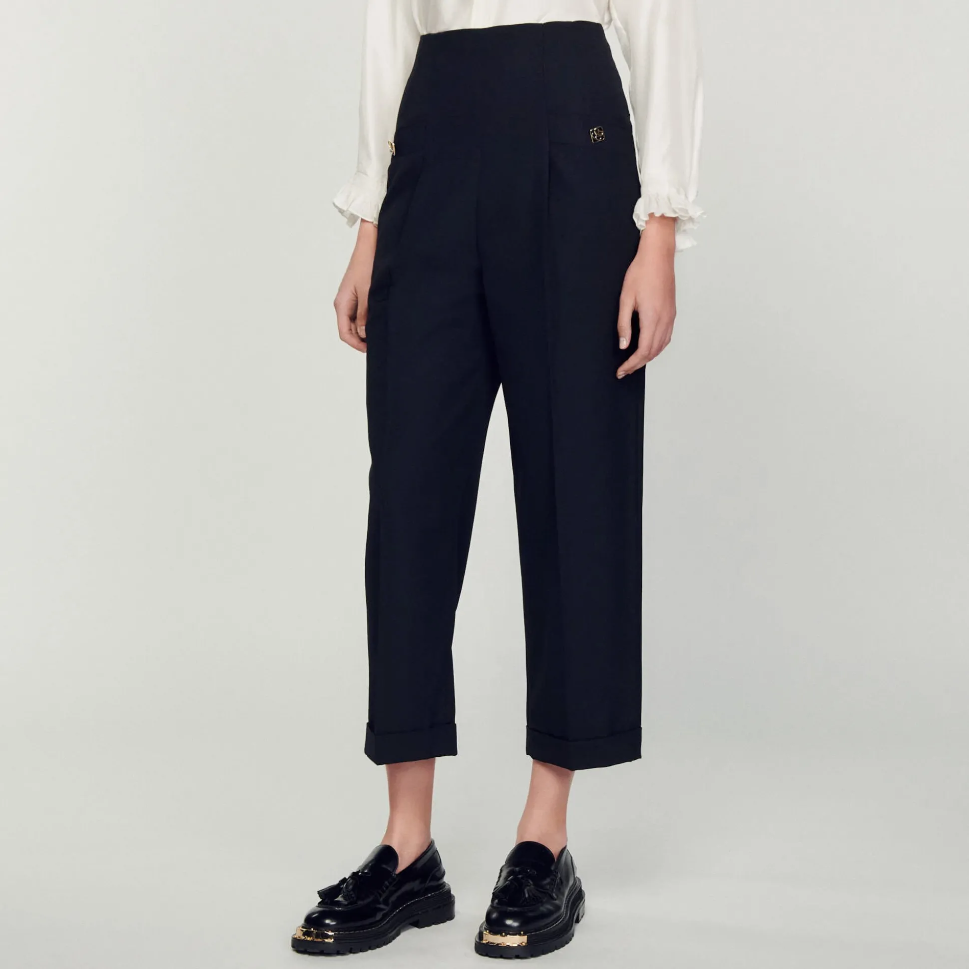 Pantalon De Costume Taille Haute