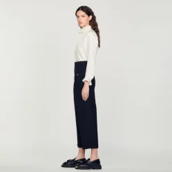 Pantalon De Costume Taille Haute