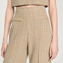 Pantalon Droit En Tweed