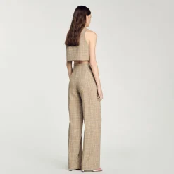 Pantalon Droit En Tweed