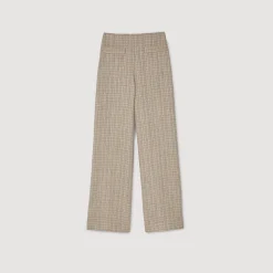 Pantalon Droit En Tweed