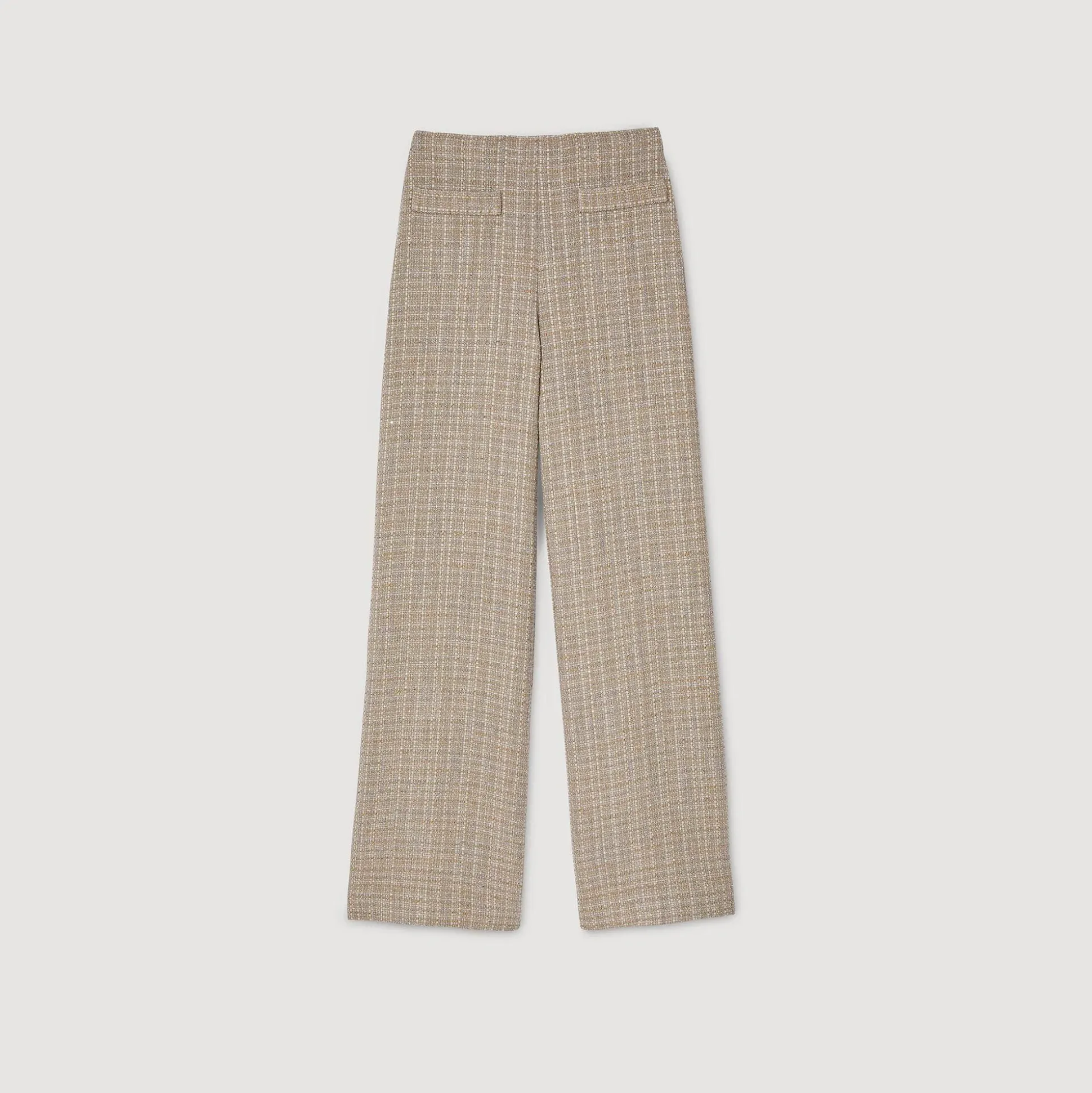 Pantalon Droit En Tweed