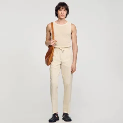 Pantalon Droit élastiqué