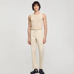 Pantalon Droit élastiqué