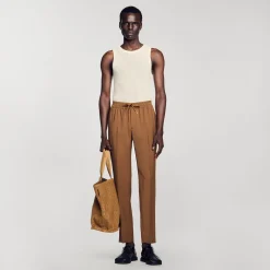 Pantalon Droit élastiqué