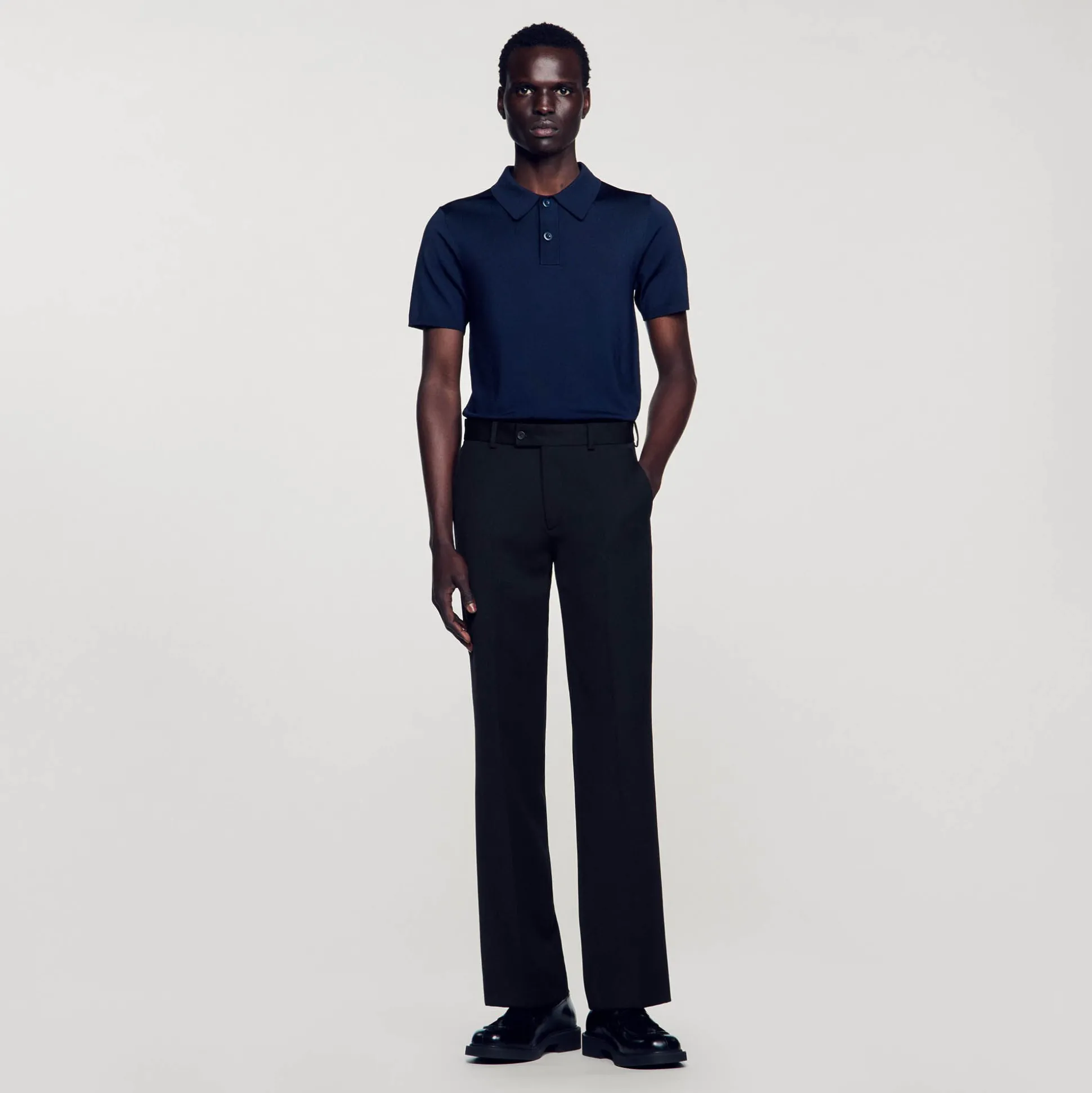 Pantalon En Laine Mélangée