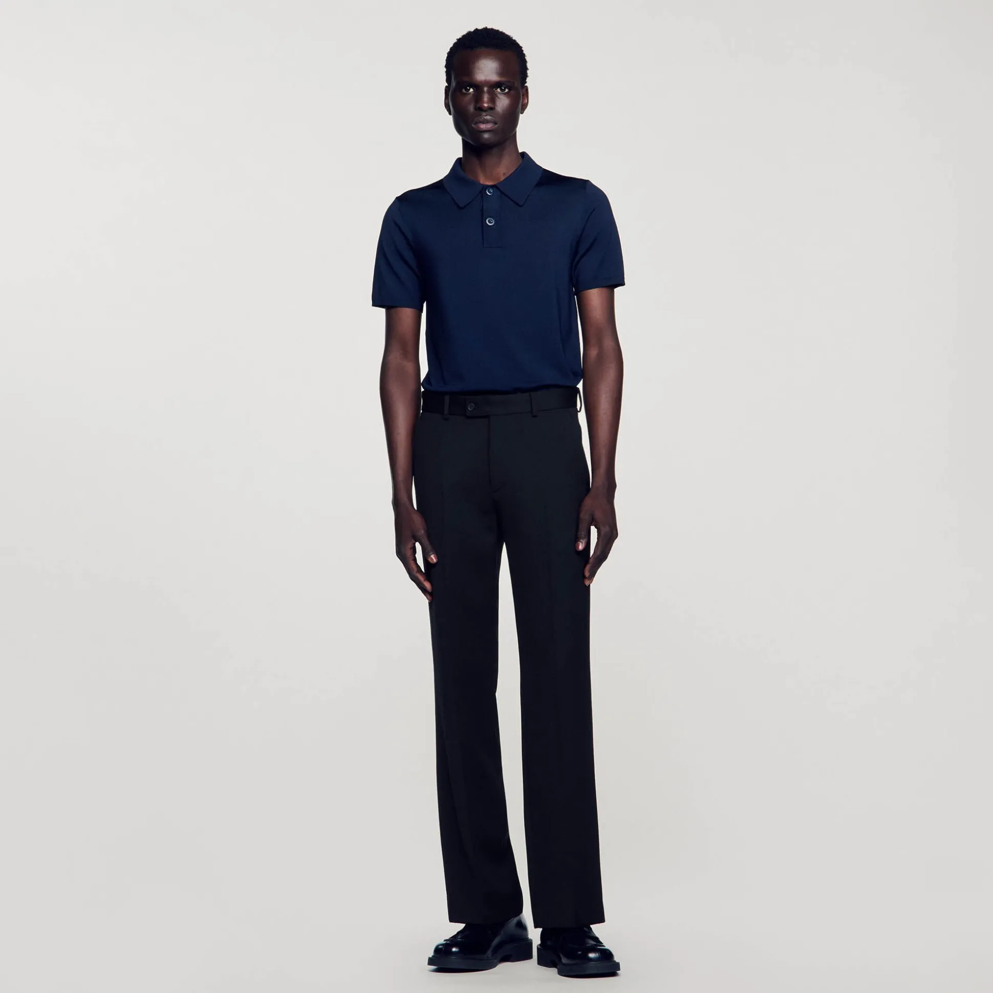 Pantalon En Laine Mélangée