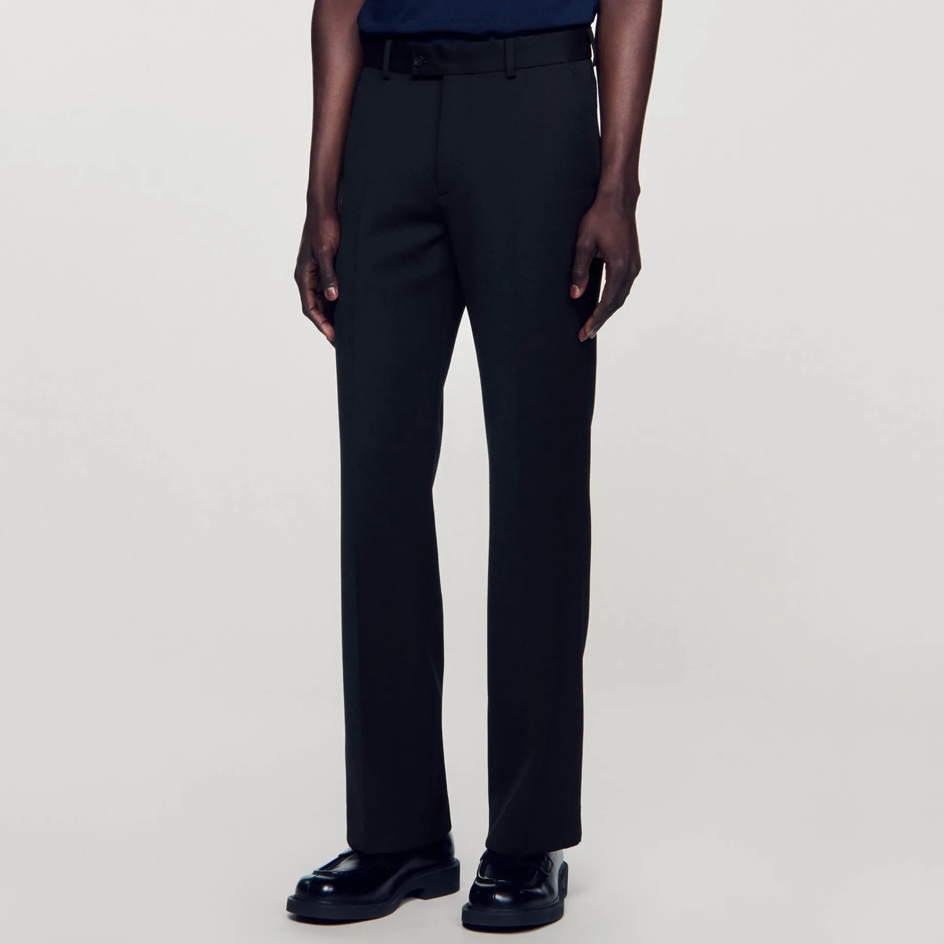 Pantalon En Laine Mélangée