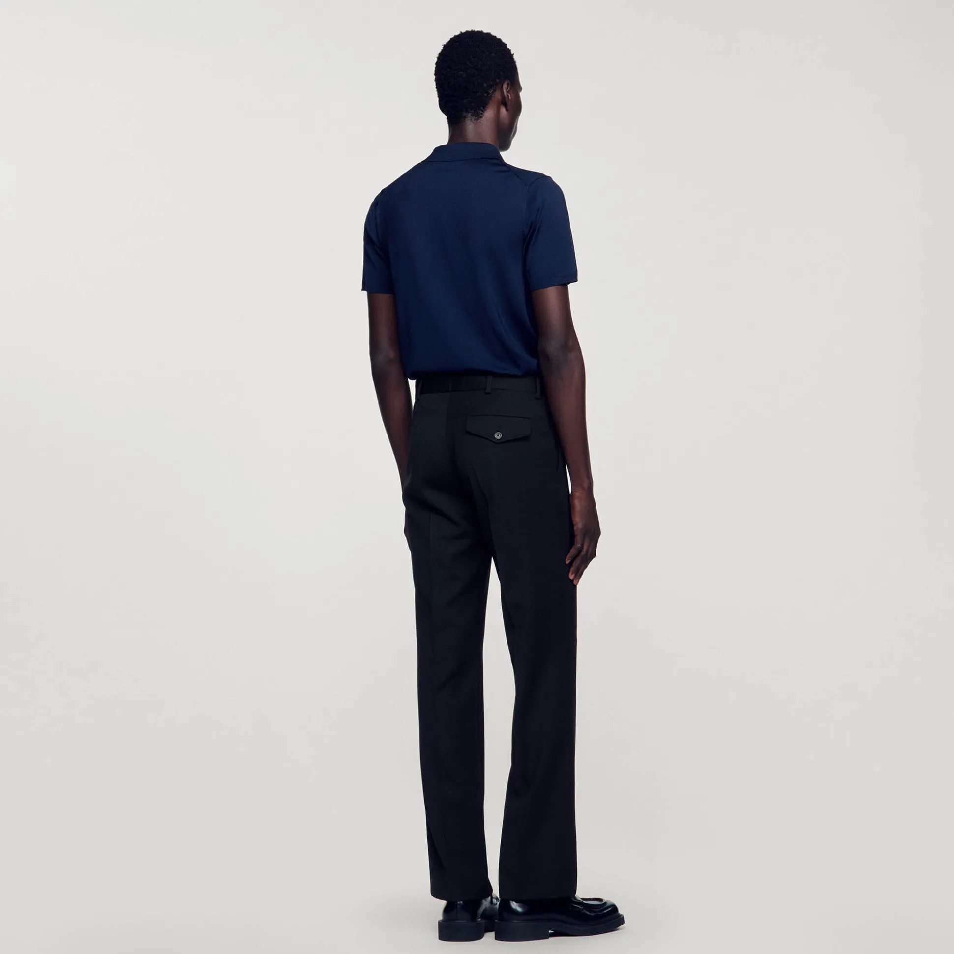 Pantalon En Laine Mélangée