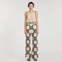 Pantalon En Maille Crochet