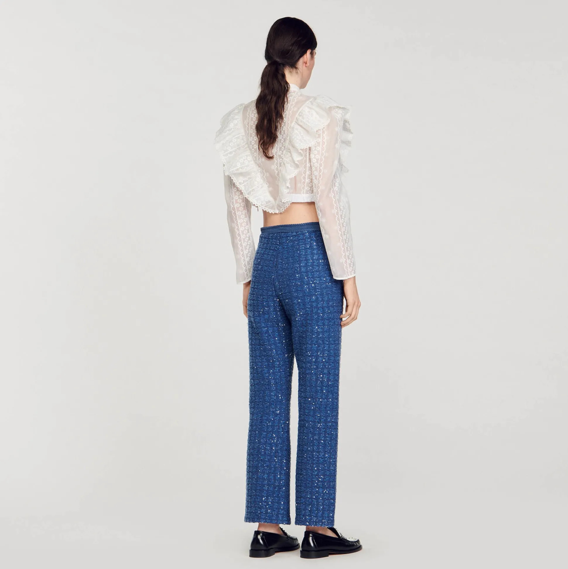 Pantalon En Maille Fantaisie