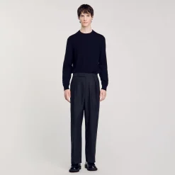 Pantalon Large à Plis