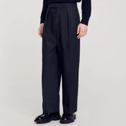 Pantalon Large à Plis