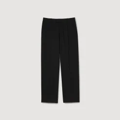 Pantalon Large En Laine