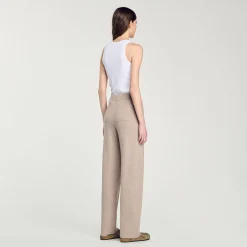 Pantalon Strassé En Maille