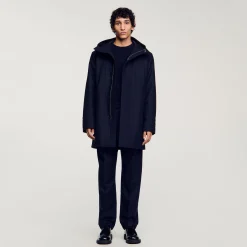 Parka En Laine à Capuche